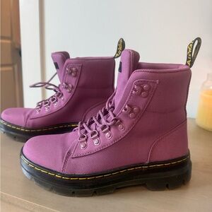 Dr. Martens Women's purple canvas Boots